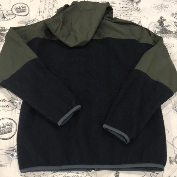 Vince Mixed Media Hooded Jacket - Picture 6 of 8